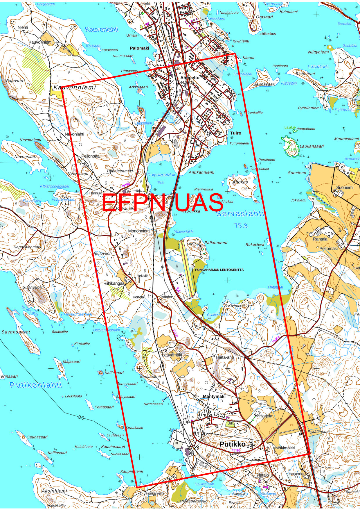 Punkaharju (EFPN) rajoittava UAS-ilmatilavyöhyke | Droneinfo