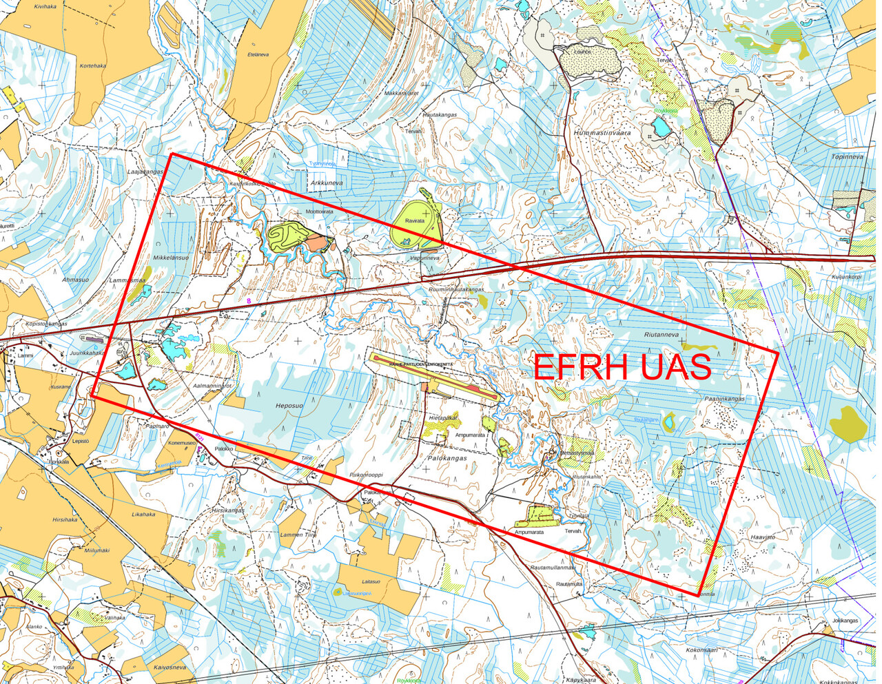 Raahe-Pattijoki (EFRH) restrictive UAS geographical zone | Droneinfo