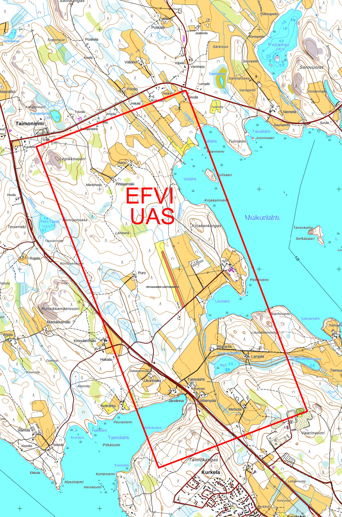 Viitasaari (EFVI) restrictive UAS geographical zone | Droneinfo