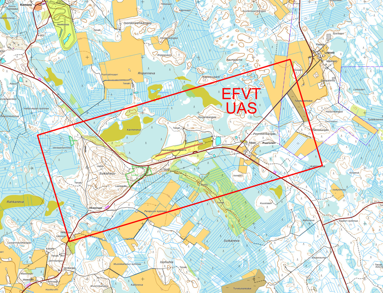 Sulkaharju (EFVT) restrictive UAS geographical zone | Droneinfo